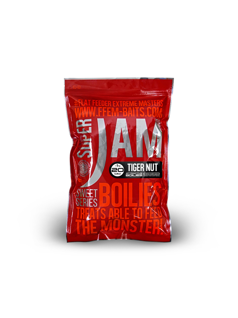 Бойлы тонущие FFEM Super Jam Boilies Tiger Nut (Тигровый Орех), Диаметр: 20 мм Бойлы тонущие FFEM Super Jam Boilies Tiger Nut (Тигровый Орех), Диаметр: 20 мм