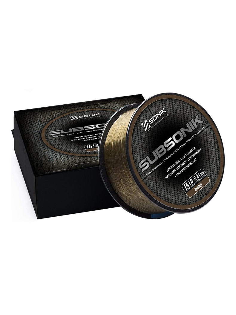 Леска карповая SONIK SUBSONIK 1200м - Коричневая, Диаметр лески: 0.31 мм