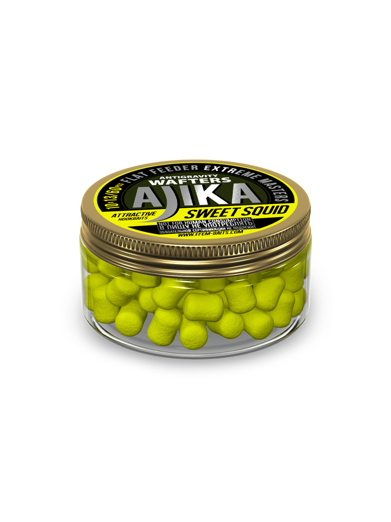 Вафтерсы FFEM Ajika Wafters Sweet Squid (Кальмар и Фрукты), Размер: 10 х 13 мм Вафтерсы FFEM Ajika Wafters Sweet Squid (Кальмар и Фрукты), Размер: 10 х 13 мм