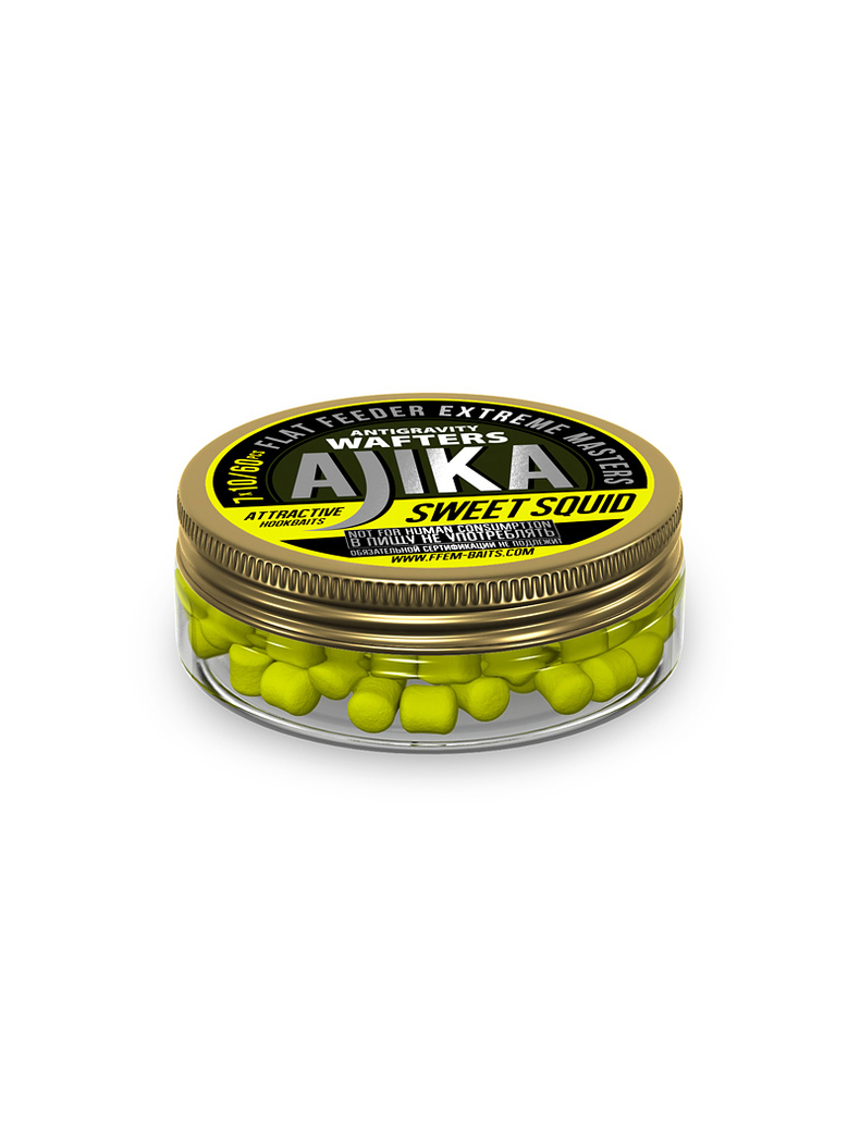 Вафтерсы FFEM Ajika Wafters Sweet Squid (Кальмар и Фрукты), Размер: 10 х 13 мм, изображение 2 Вафтерсы FFEM Ajika Wafters Sweet Squid (Кальмар и Фрукты), Размер: 10 х 13 мм, изображение 2