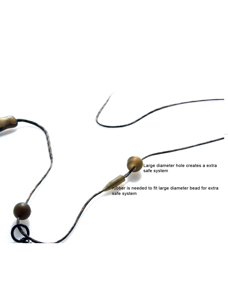 Стопор с бусиной PB PRODUCTS Naked Chod/Helicopter System Rubber & Bead, Цвет: Weed (Водоросли), изображение 2 Стопор с бусиной PB PRODUCTS Naked Chod/Helicopter System Rubber & Bead, Цвет: Weed (Водоросли), изображение 2