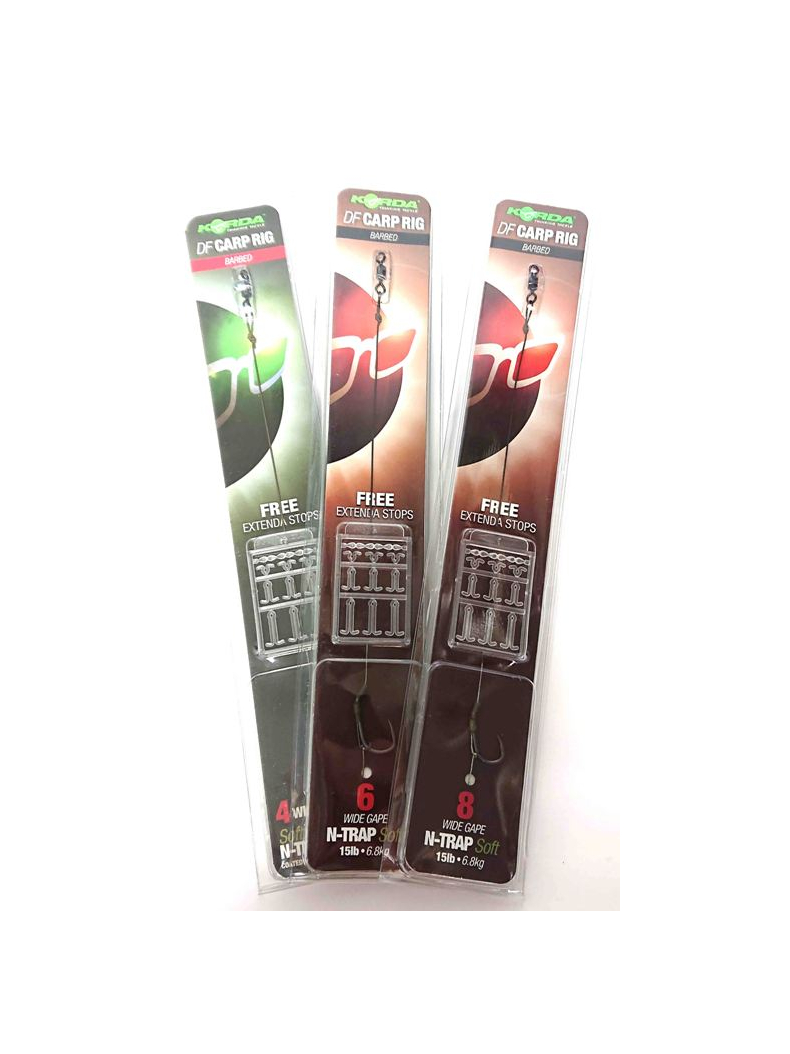 Поводок готовый Korda N Trap DF Rig, Размер крючка: № 8