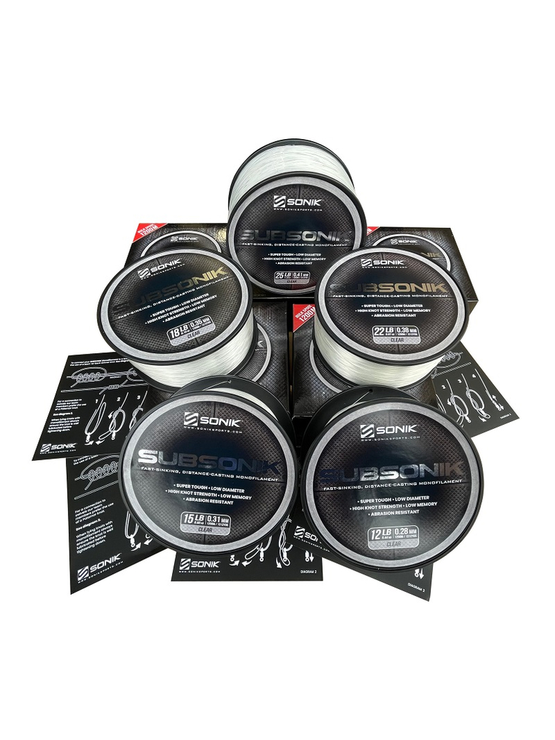 Леска карповая SONIK SUBSONIK - бесцветная, Диаметр лески: 0.28 мм, изображение 2 Леска карповая SONIK SUBSONIK - бесцветная, Диаметр лески: 0.28 мм, изображение 2