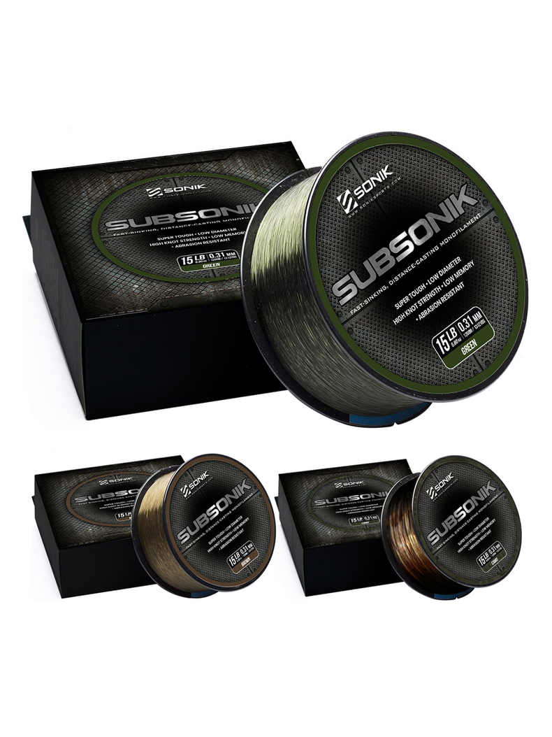 Леска карповая SONIK SUBSONIK 1200м - Коричневая, Диаметр лески: 0.31 мм, изображение 2