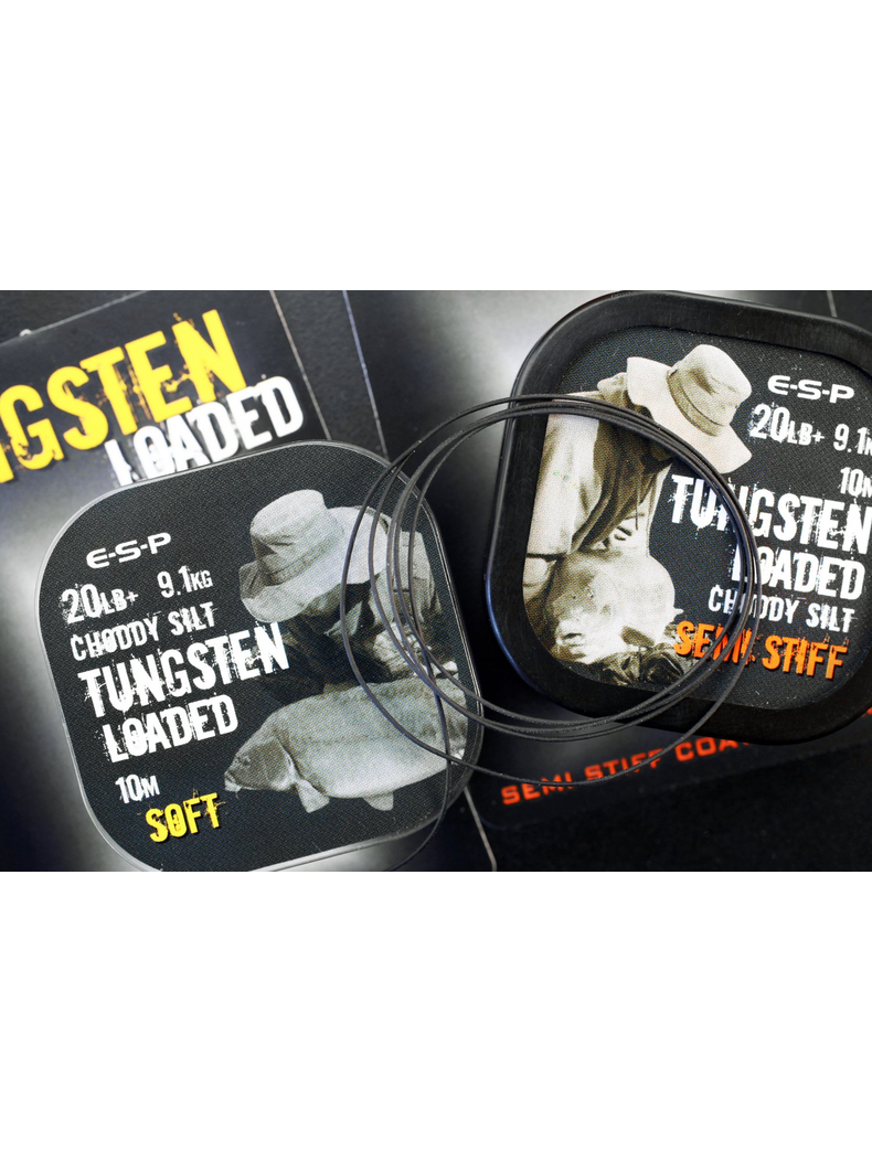 Поводковый материал утяжеленный вольфрамом ESP Tungsten Loaded SOFT, Цвет: Choddy Silt, изображение 8 Поводковый материал утяжеленный вольфрамом ESP Tungsten Loaded SOFT, Цвет: Choddy Silt, изображение 8