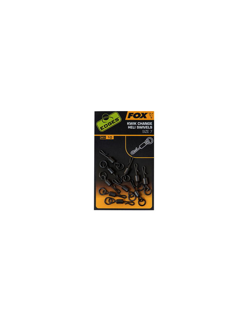 Быстросъёмы с кольцом FOX Kwik Change Heli Swivels EDGES Быстросъёмы с кольцом FOX Kwik Change Heli Swivels EDGES