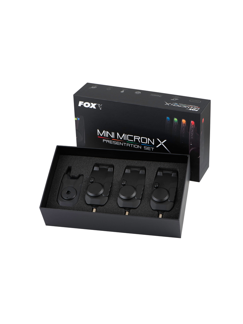 Набор сигнализаторов с пейджером FOX Mini Micron X Rod Set, Набор : 3 + 1 Набор сигнализаторов с пейджером FOX Mini Micron X Rod Set, Набор : 3 + 1