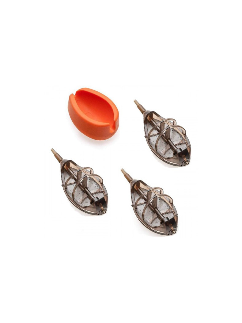 Набор кормушек с пресс-формой MIVARDI PREMIUM Method Feeder Set, Размер: L, Вес кормушки: 30 г + 40 г + 50 г