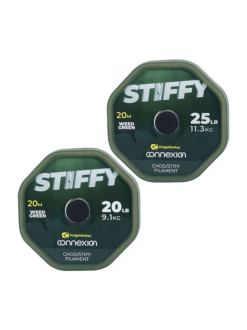 Поводковый материал Ridge Monkey Connexion Stiffy Chod/Stiff Filament, Разрывная нагрузка: 25 lb – 11.3 кг Поводковый материал Ridge Monkey Connexion Stiffy Chod/Stiff Filament, Разрывная нагрузка: 25 lb – 11.3 кг