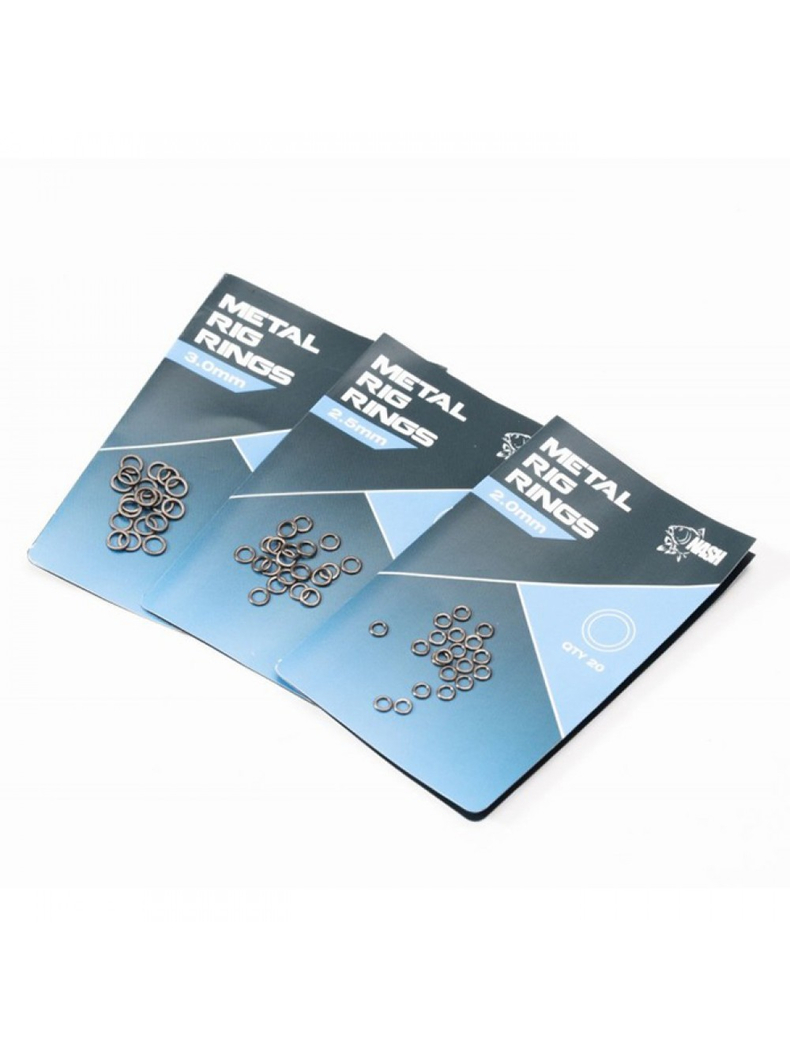 Колечки стальные Nash Metal Rig Rings, Диаметр: 3 мм Колечки стальные Nash Metal Rig Rings, Диаметр: 3 мм