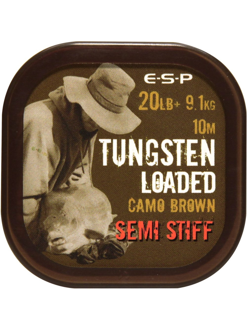 Поводковый материал утяжеленный вольфрамом ESP Tungsten Loaded SEMI STIFF, Цвет: Weed Green, изображение 5 Поводковый материал утяжеленный вольфрамом ESP Tungsten Loaded SEMI STIFF, Цвет: Weed Green, изображение 5