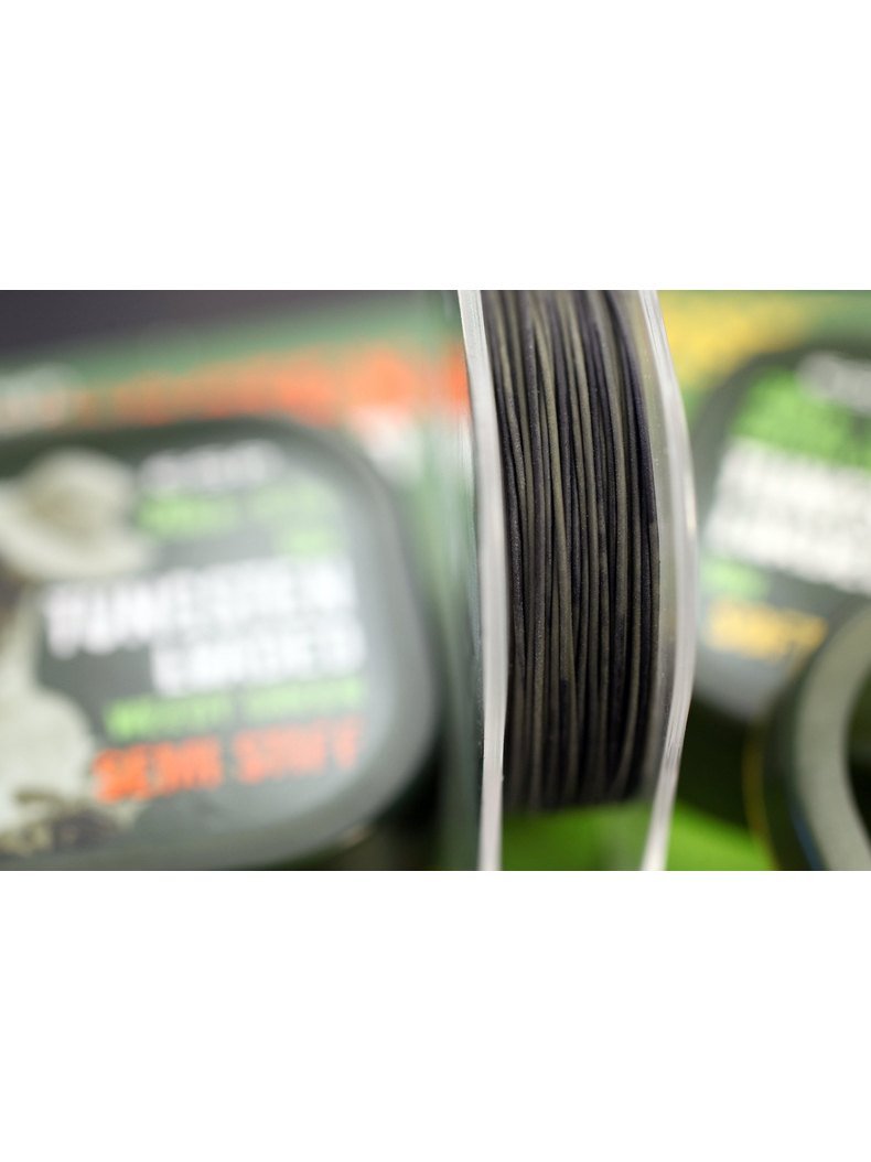 Поводковый материал утяжеленный вольфрамом ESP Tungsten Loaded SEMI STIFF, Цвет: Weed Green, изображение 11 Поводковый материал утяжеленный вольфрамом ESP Tungsten Loaded SEMI STIFF, Цвет: Weed Green, изображение 11