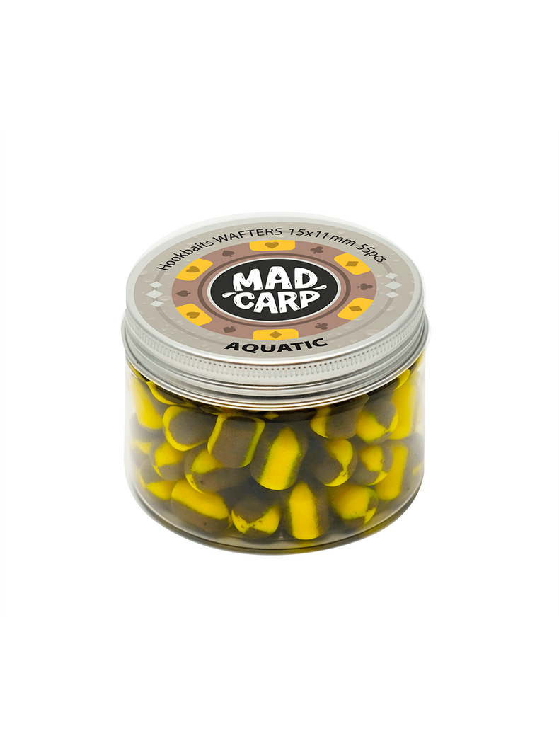 Вафтерсы Mad Carp Baits AQUATIC (Акватик) Wafters, Диаметр: 15 х 11 мм Вафтерсы Mad Carp Baits AQUATIC (Акватик) Wafters, Диаметр: 15 х 11 мм