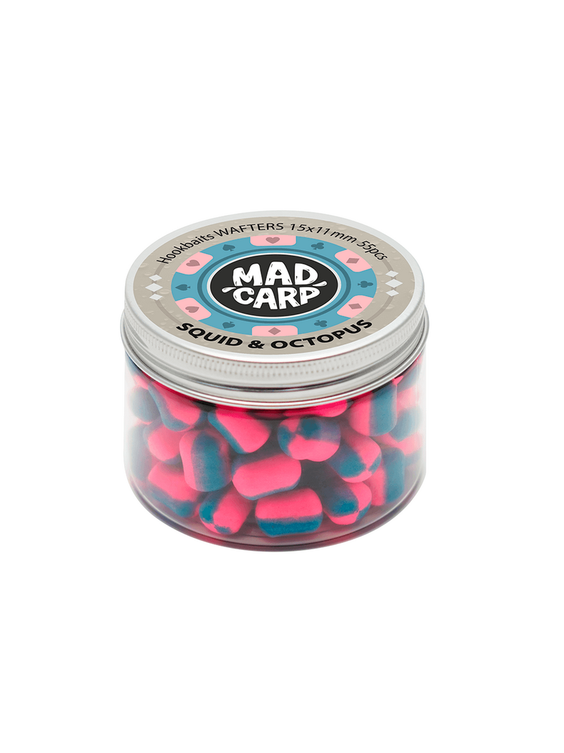 Вафтерсы Mad Carp Baits SQUID & OCTOPUS (Кальмар и Осьминог) Wafters, Диаметр: 15 х 11 мм Вафтерсы Mad Carp Baits SQUID & OCTOPUS (Кальмар и Осьминог) Wafters, Диаметр: 15 х 11 мм