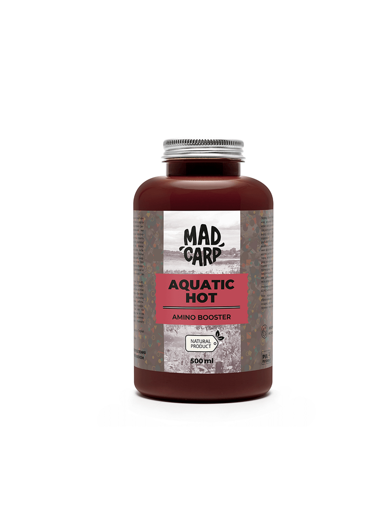 Амино бустер Mad Carp Baits AQUATIC HOT (Акватик и Специи), Объём: 500 мл Амино бустер Mad Carp Baits AQUATIC HOT (Акватик и Специи), Объём: 500 мл