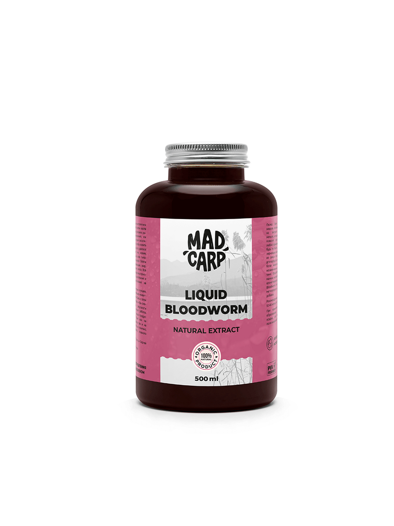 Натуральный ликвид Mad Carp Baits BLOODWORM (Мотыль), Объём: 500 мл Натуральный ликвид Mad Carp Baits BLOODWORM (Мотыль), Объём: 500 мл