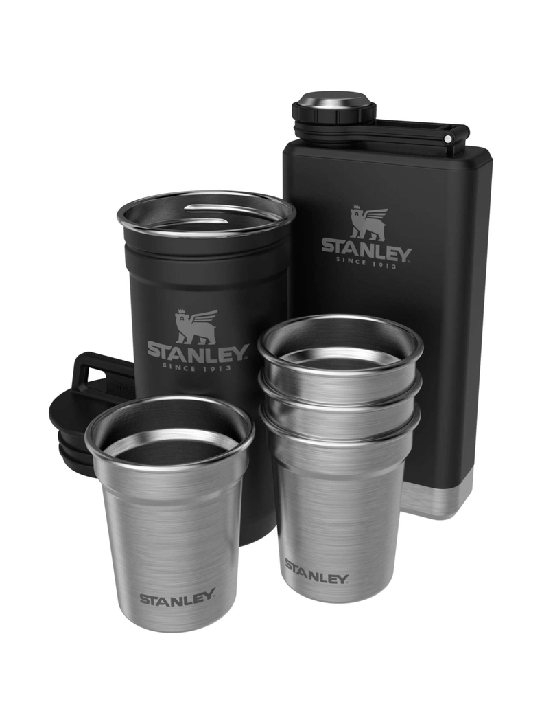 Набор стопок STANLEY Adventure c флягой 0.23L чёрный