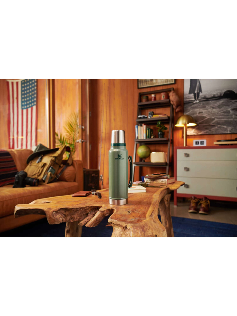 Термос STANLEY Classic 1L тёмно-зелёный, изображение 10