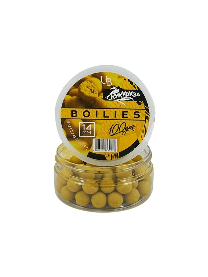 Бойлы насадочные ULTRABAITS Corn (Кукуруза), Диаметр: 14 мм Бойлы насадочные ULTRABAITS Corn (Кукуруза), Диаметр: 14 мм