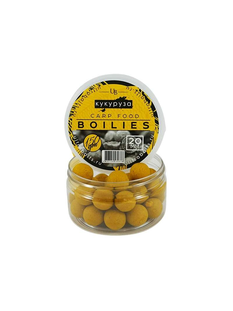 Бойлы насадочные ULTRABAITS Corn (Кукуруза), Диаметр: 14 мм, изображение 2 Бойлы насадочные ULTRABAITS Corn (Кукуруза), Диаметр: 14 мм, изображение 2