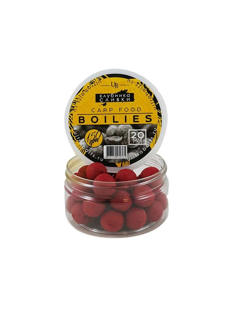 Бойлы насадочные ULTRABAITS Strawberry (Клубника), Диаметр: 14 мм, изображение 2 Бойлы насадочные ULTRABAITS Strawberry (Клубника), Диаметр: 14 мм, изображение 2