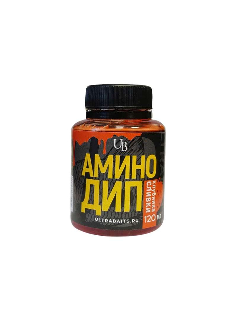 Аминодип ULTRABAITS Strawberry Cream (Клубника со Сливками) 120мл Аминодип ULTRABAITS Strawberry Cream (Клубника со Сливками) 120мл