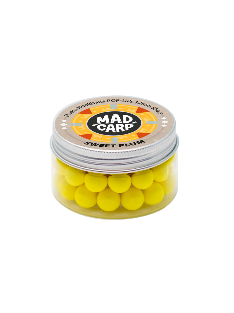 Бойлы плавающие Mad Carp Baits Pop-Ups SWEET PLUM (Слива), Диаметр: 10 мм Бойлы плавающие Mad Carp Baits Pop-Ups SWEET PLUM (Слива), Диаметр: 10 мм