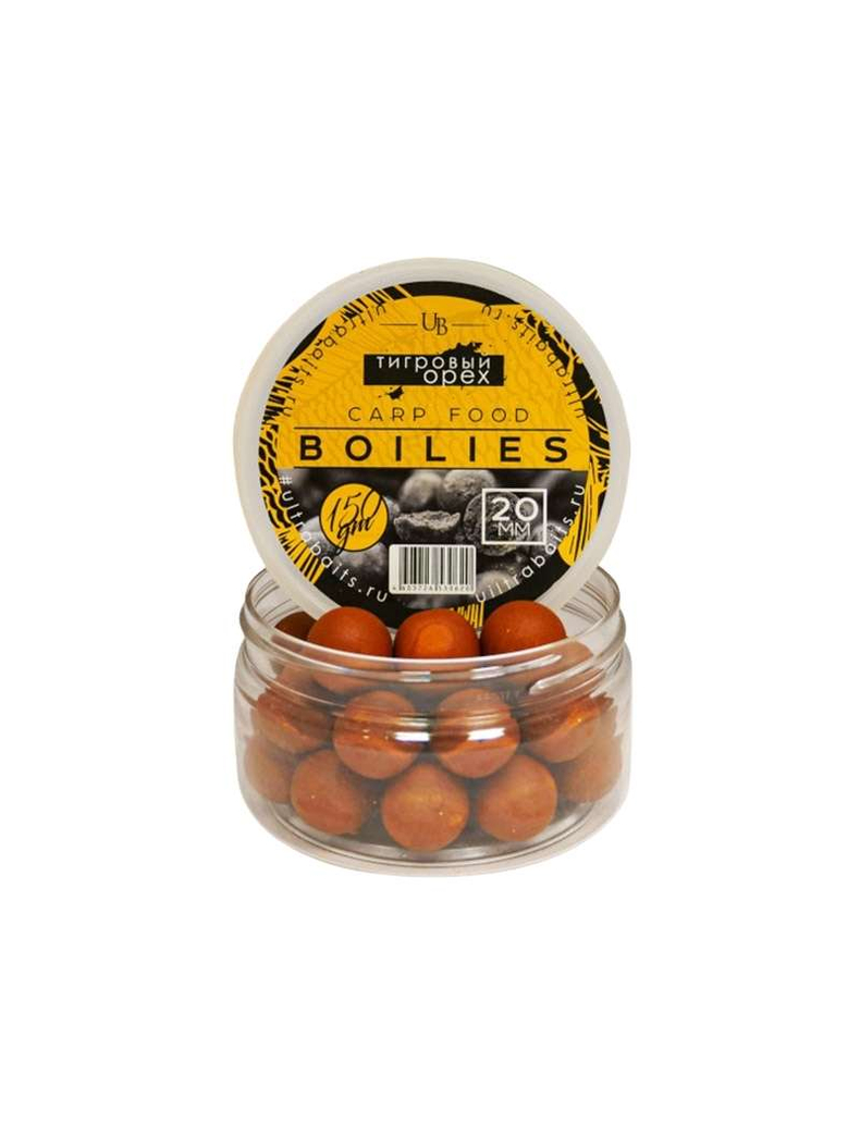 Бойлы насадочные ULTRABAITS Tiger Nut (Тигровый Орех), Диаметр: 14 мм, изображение 2 Бойлы насадочные ULTRABAITS Tiger Nut (Тигровый Орех), Диаметр: 14 мм, изображение 2