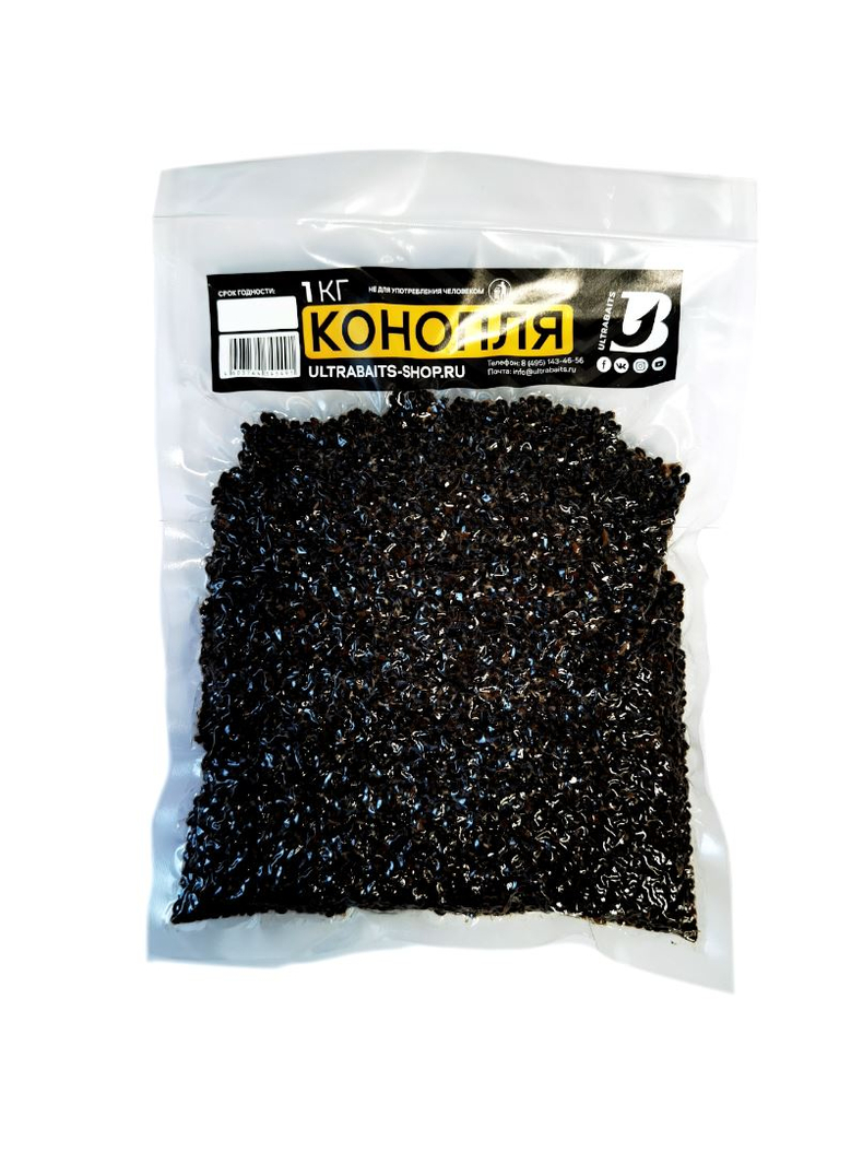 Зерновая смесь ULTRABAITS Hemp (Конопля) 1кг Зерновая смесь ULTRABAITS Hemp (Конопля) 1кг