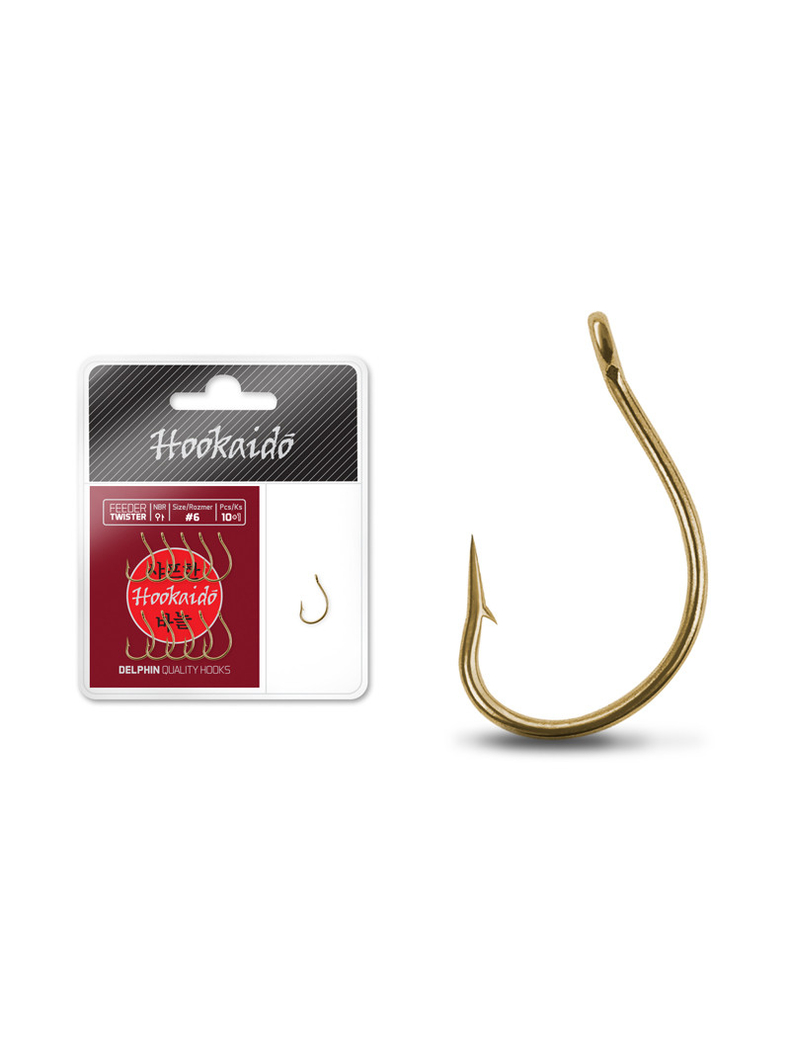 Крючки DELPHIN HKD TWISTER Feeder Hooks, Размер крючка: № 6