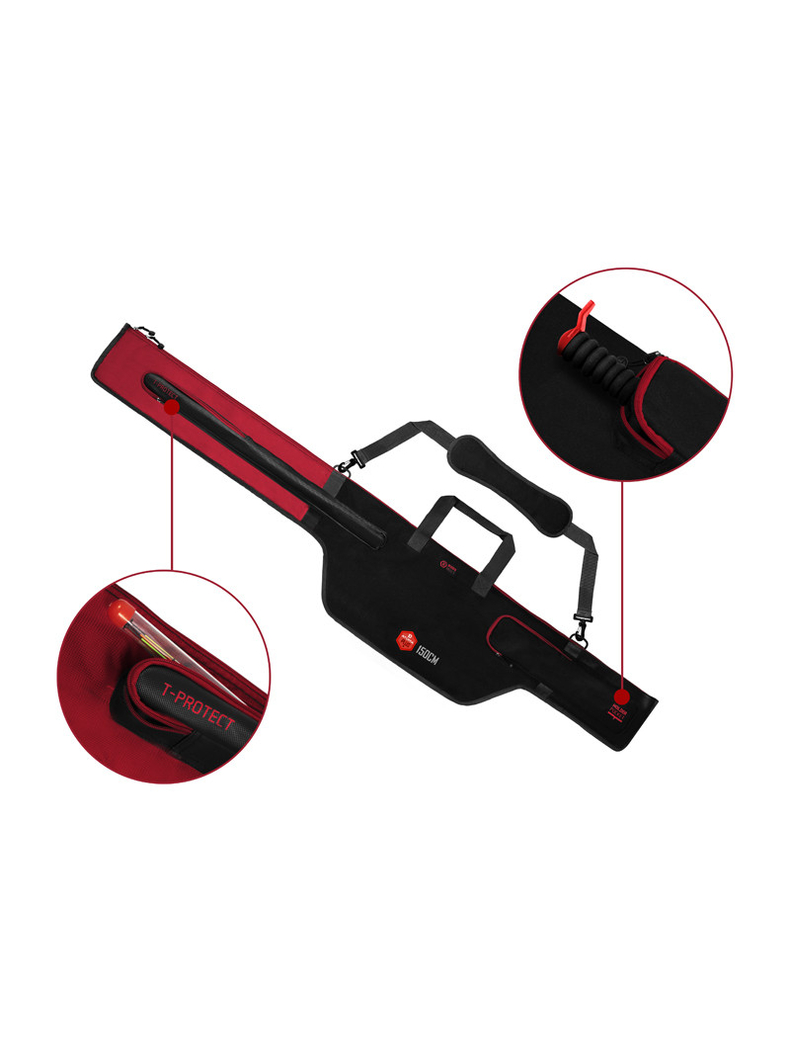 Чехол для 2 трехчастных удилищ DELPHIN ATOMA Plus Feeder Case, Длина удилища: 13 ft :: 3.96 м, изображение 2 Чехол для 2 трехчастных удилищ DELPHIN ATOMA Plus Feeder Case, Длина удилища: 13 ft :: 3.96 м, изображение 2