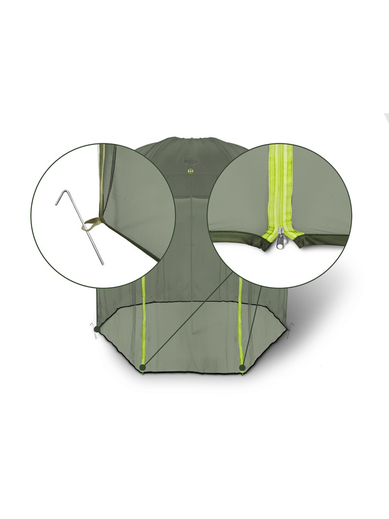 Сетка москитная для зонта DELPHIN AntiFLY Mosquito Net, изображение 2 Сетка москитная для зонта DELPHIN AntiFLY Mosquito Net, изображение 2