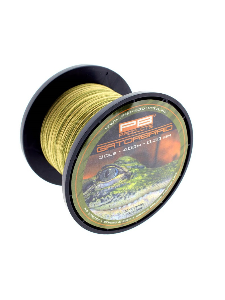Леска плетеная PB Products GATOR BRAID 400m, Диаметр лески: 0.26 мм