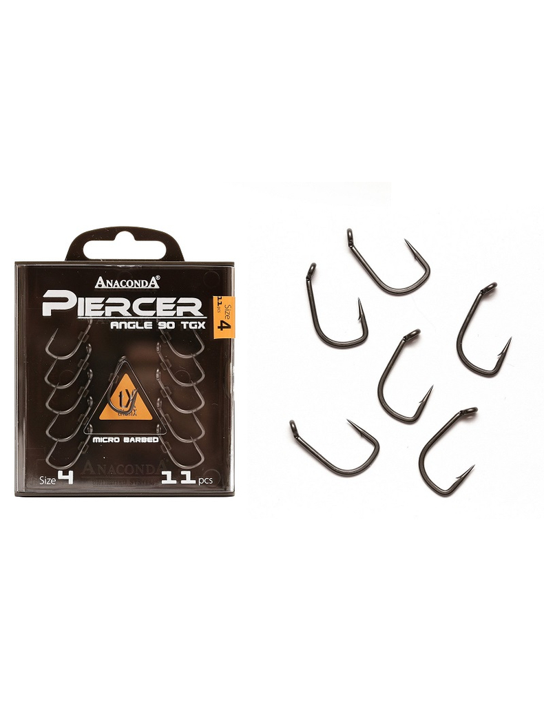 Крючки ANACONDA PIERCER Angle 90 TGX, Размер крючка: № 6, изображение 2 Крючки ANACONDA PIERCER Angle 90 TGX, Размер крючка: № 6, изображение 2