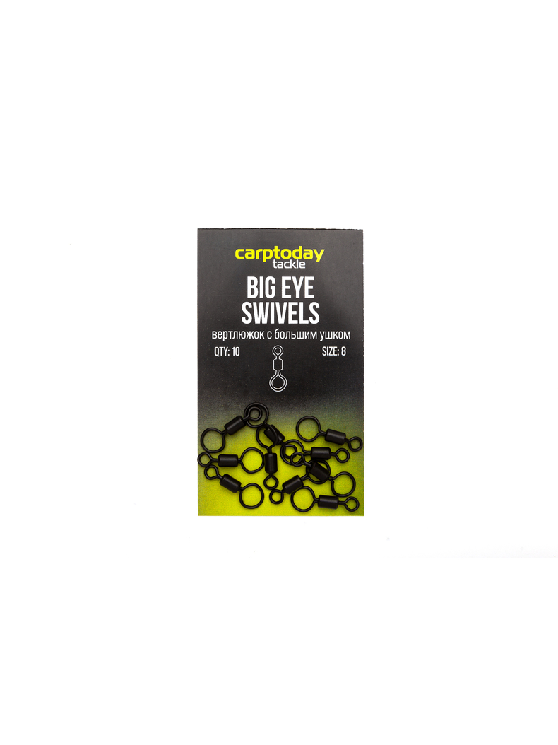 Вертлюжки с большим ушком Carptoday Tackle Big Eye Swivels Вертлюжки с большим ушком Carptoday Tackle Big Eye Swivels