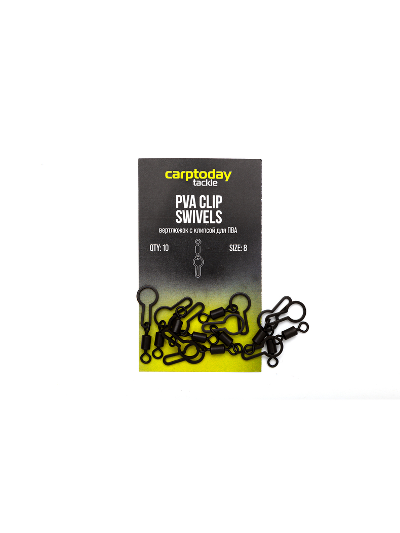 Вертлюжки с клипсой для ПВА Carptoday Tackle PVA Clip Swivels Вертлюжки с клипсой для ПВА Carptoday Tackle PVA Clip Swivels