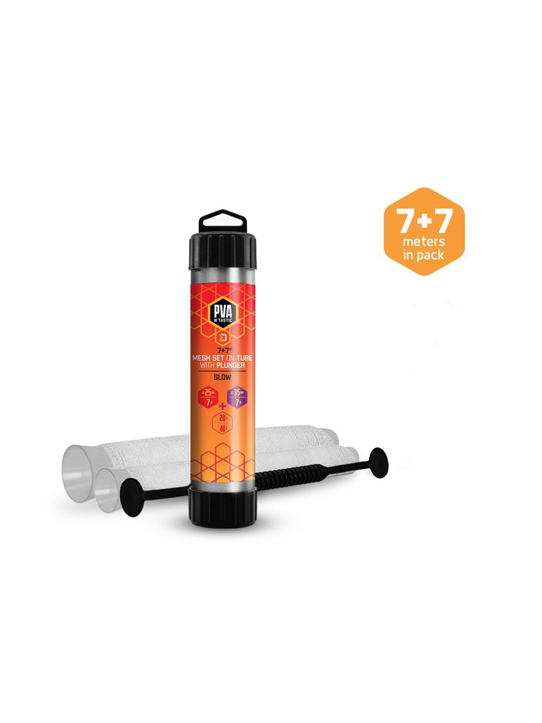 Сетка растворимая в тубусе с поршнем 2в1 DELPHIN PVA N’Tastic Mesh Сетка растворимая в тубусе с поршнем 2в1 DELPHIN PVA N’Tastic Mesh