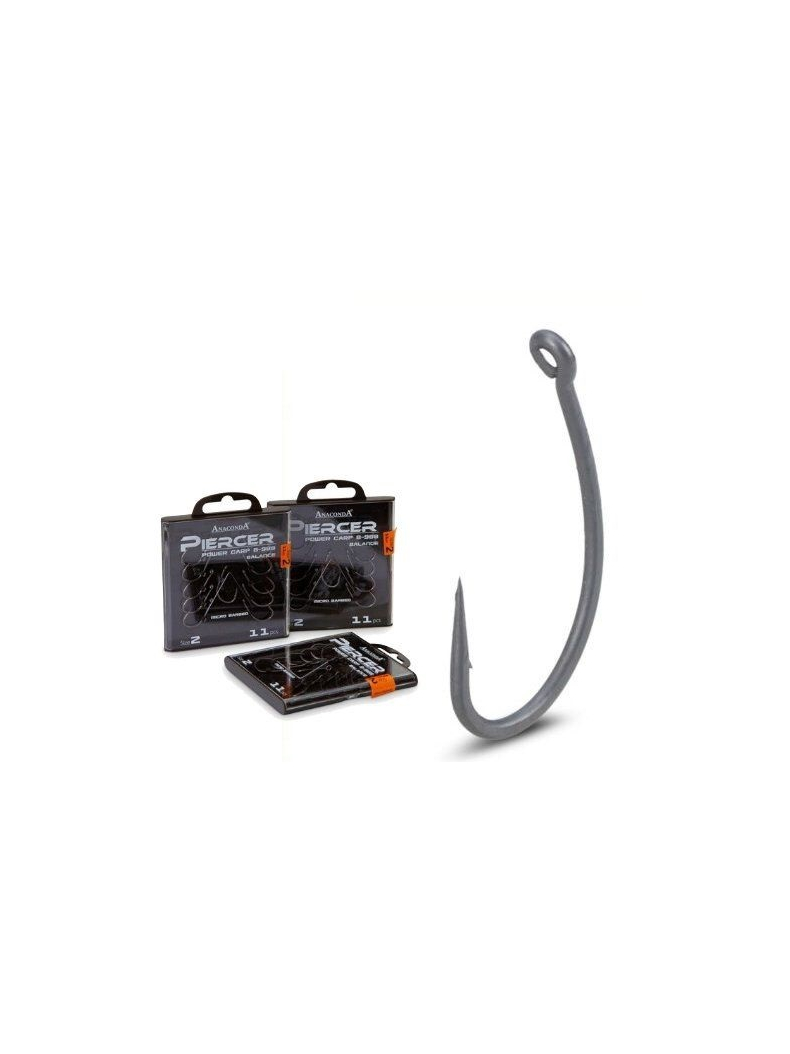 Крючки ANACONDA PIERCER Curve Shank, Размер крючка: № 2, изображение 2 Крючки ANACONDA PIERCER Curve Shank, Размер крючка: № 2, изображение 2