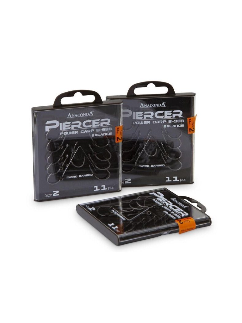 Крючки ANACONDA PIERCER Power Carp B-988 Balance, Размер крючка: № 2, изображение 2