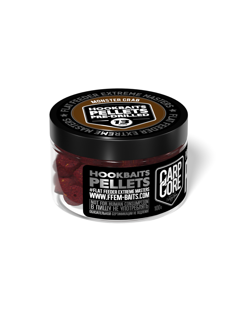 Пеллетс насадочныйFFEM Hookbaits Pellets Monster Crab  (Монстр Краб), Диаметр: 13 мм Пеллетс насадочныйFFEM Hookbaits Pellets Monster Crab  (Монстр Краб), Диаметр: 13 мм