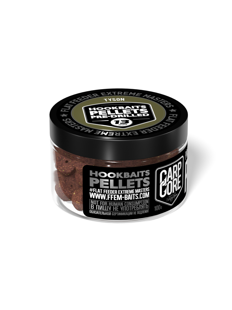 Пеллетс насадочный FFEM Hookbaits Pellets Tyson (Кальмар и Осьминог), Диаметр: 13 мм