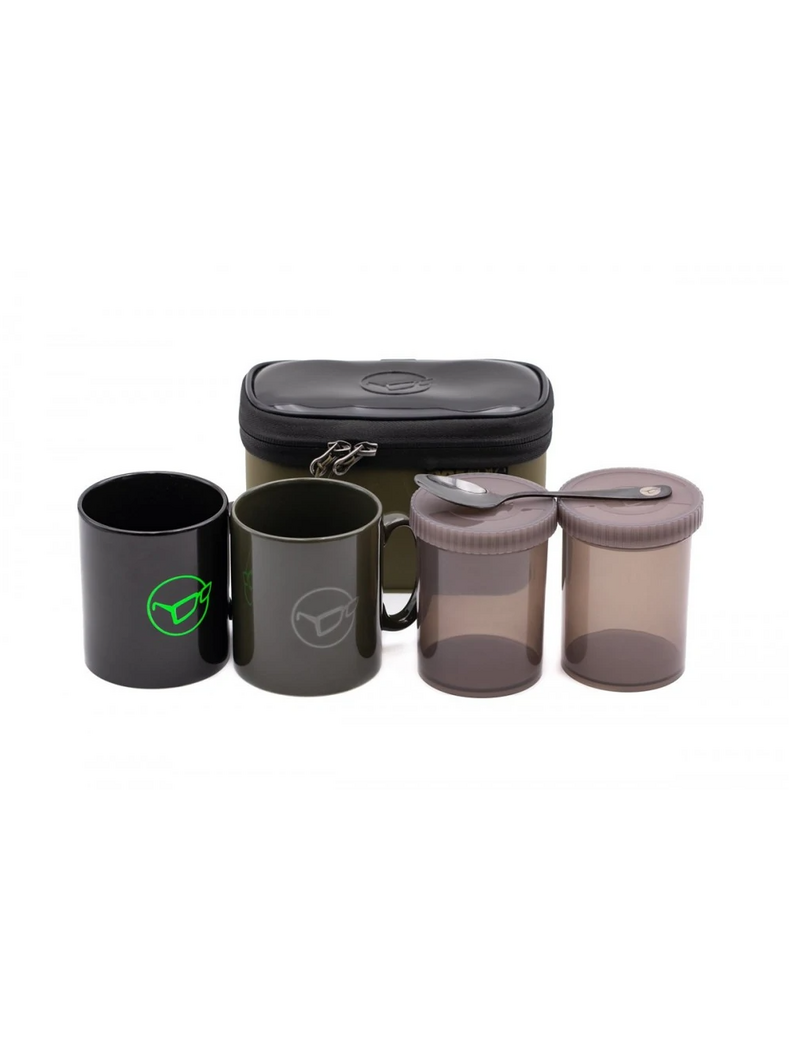 Чайный набор для 2 человек KORDA Compac Fishing Tea Set 2 Piece Чайный набор для 2 человек KORDA Compac Fishing Tea Set 2 Piece