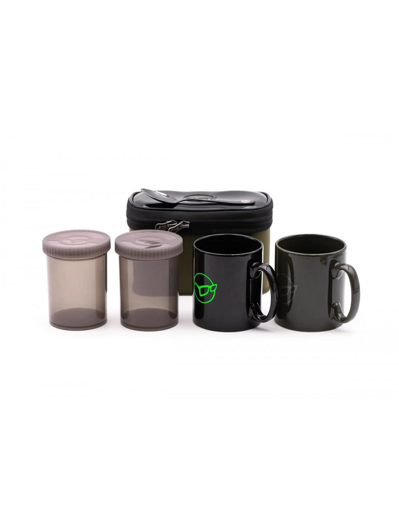 Чайный набор для 2 человек KORDA Compac Fishing Tea Set 2 Piece, изображение 2 Чайный набор для 2 человек KORDA Compac Fishing Tea Set 2 Piece, изображение 2