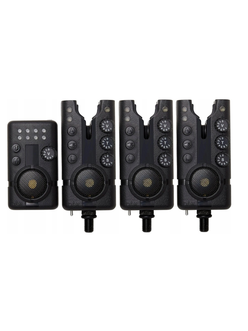 Набор сигнализаторов поклевки D.A.M. HI-T PRO Alarm Set, Набор : 3 + 1