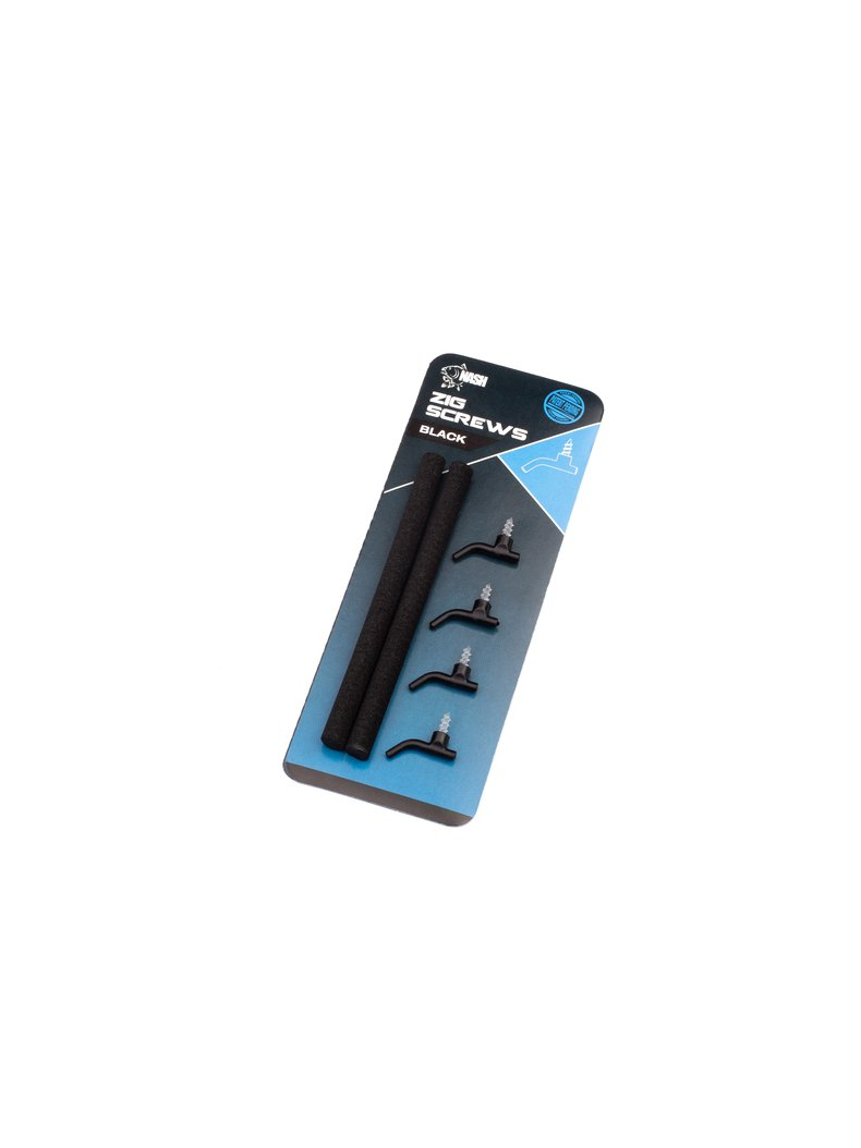Набор для зиг риг NASH Zig Screws Small, Цвет: Чёрный, изображение 2 Набор для зиг риг NASH Zig Screws Small, Цвет: Чёрный, изображение 2