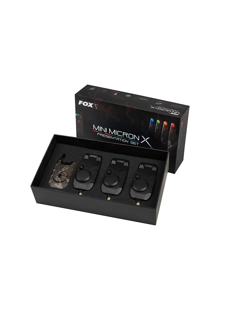 Электронный сигнализатор поклёвки FOX Mini Micron X CAMO, Набор : 3 + 1, изображение 2 Электронный сигнализатор поклёвки FOX Mini Micron X CAMO, Набор : 3 + 1, изображение 2