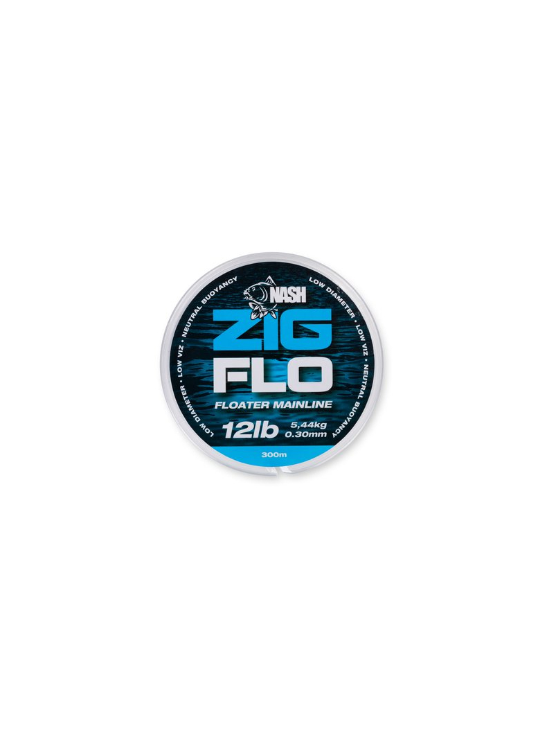 Леска плавающая для зиг риг NASH Zig Flo 300м, Диаметр лески: 0.30 мм, изображение 4 Леска плавающая для зиг риг NASH Zig Flo 300м, Диаметр лески: 0.30 мм, изображение 4