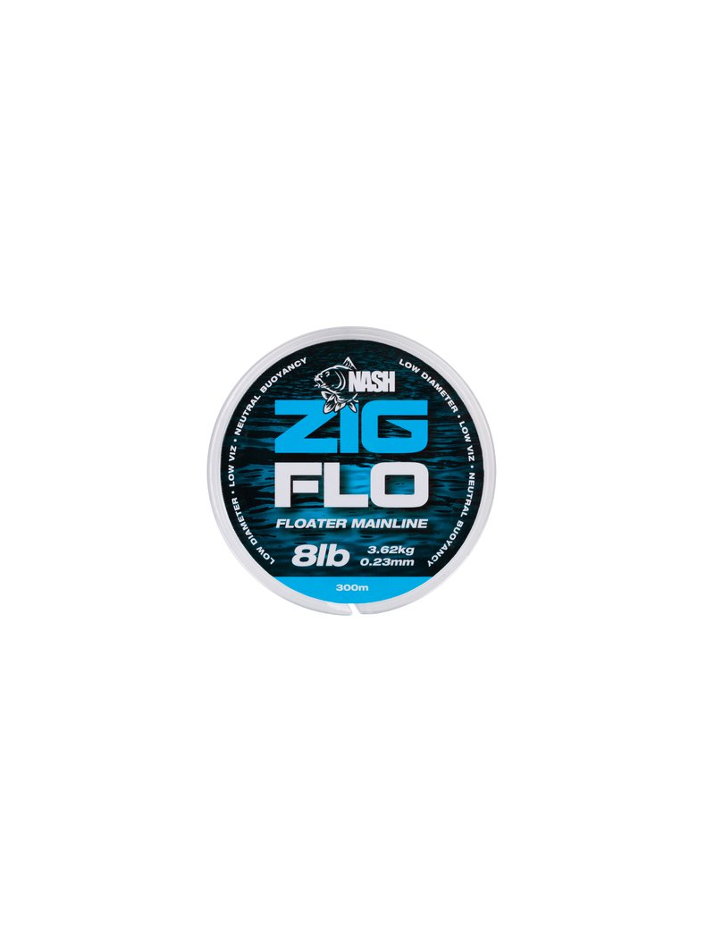 Леска плавающая для зиг риг NASH Zig Flo 300м, Диаметр лески: 0.30 мм, изображение 3 Леска плавающая для зиг риг NASH Zig Flo 300м, Диаметр лески: 0.30 мм, изображение 3