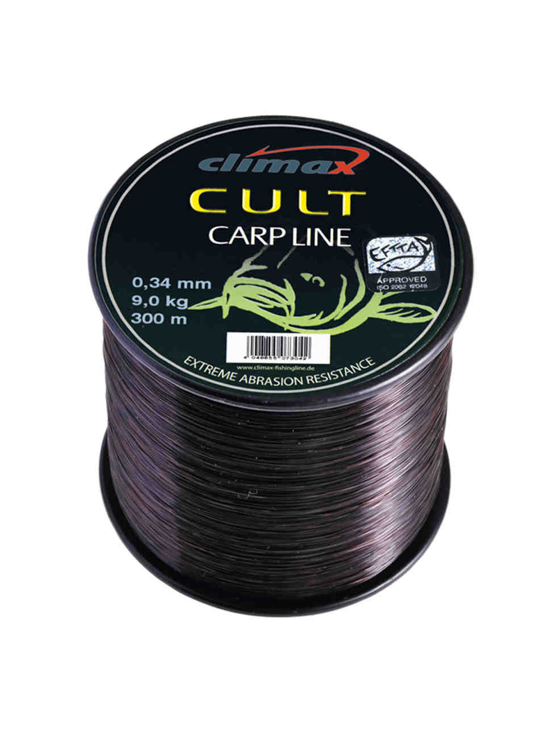 Леска CLIMAX CULT Carpline черная, Диаметр лески: 0.25 мм