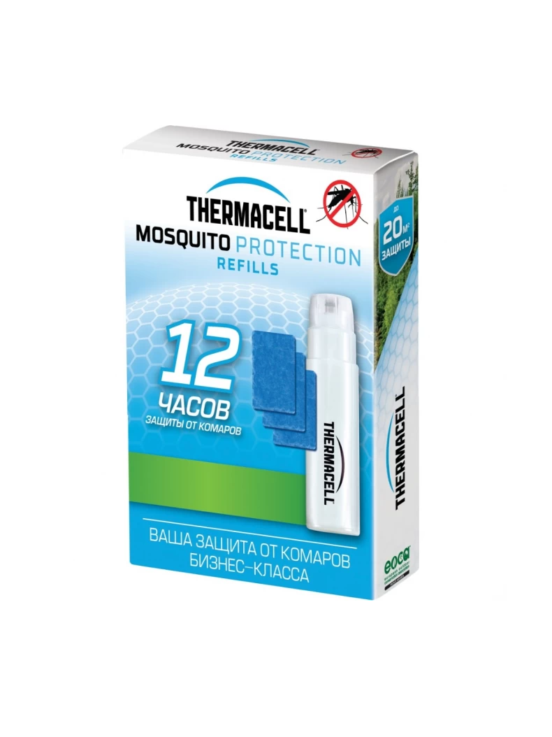 Набор запасной THERMACELL 1 газовый картридж и 3 пластины с репеллентом Набор запасной THERMACELL 1 газовый картридж и 3 пластины с репеллентом